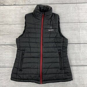 Ororo Puffer Vest Women Size Medium Multi Pocketed Vest w/ Inner Pocket - Black